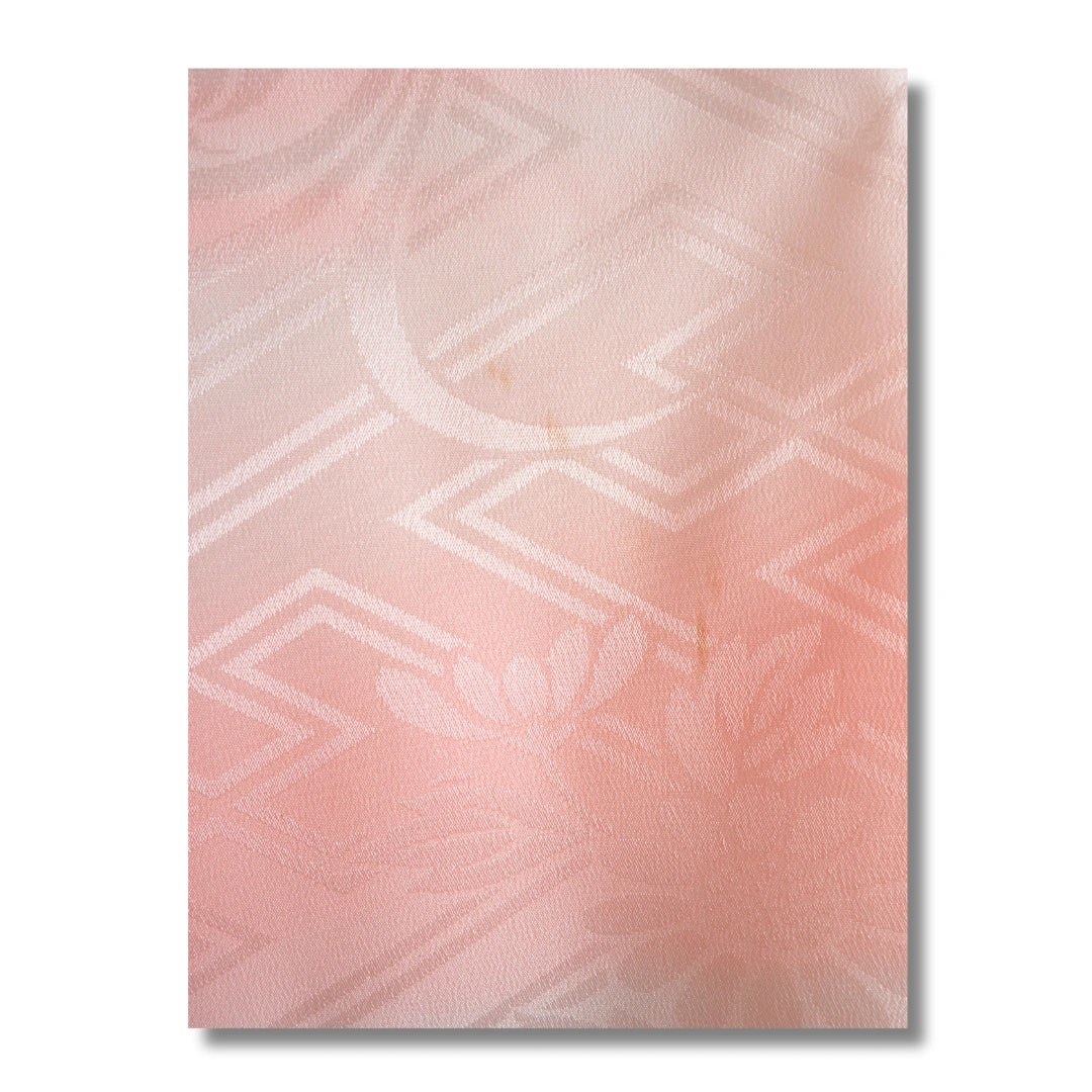 Vintage Damen Naga Juban rosa mit Muster gestreift