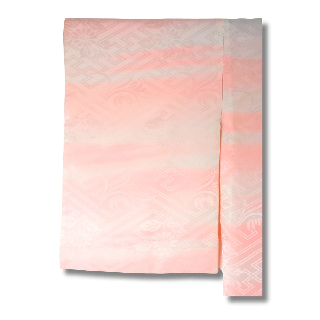 Vintage Damen Naga Juban rosa mit Muster gestreift