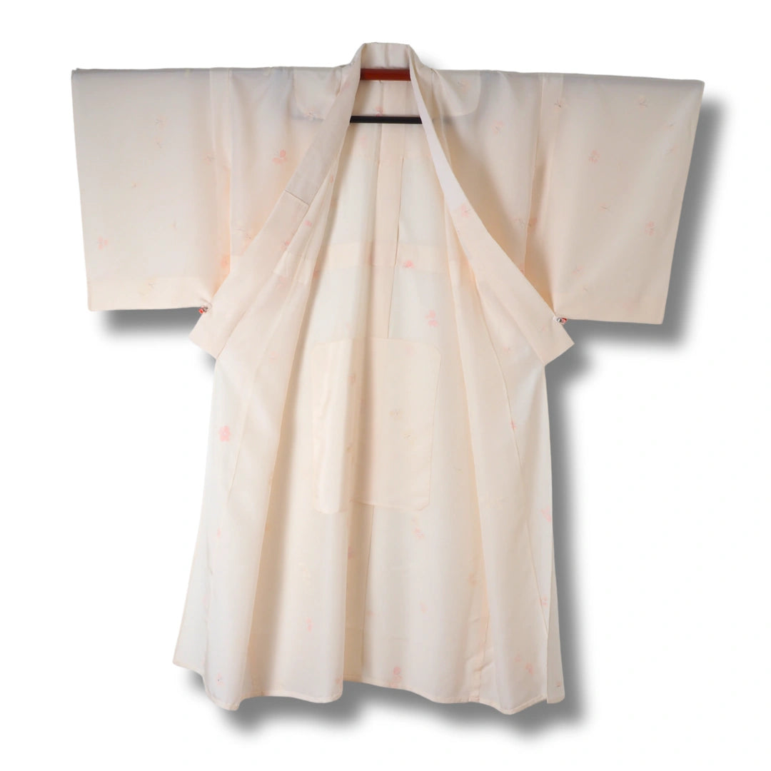 Vintage Damen Naga-Juban Rosa mit dezenten Blumen