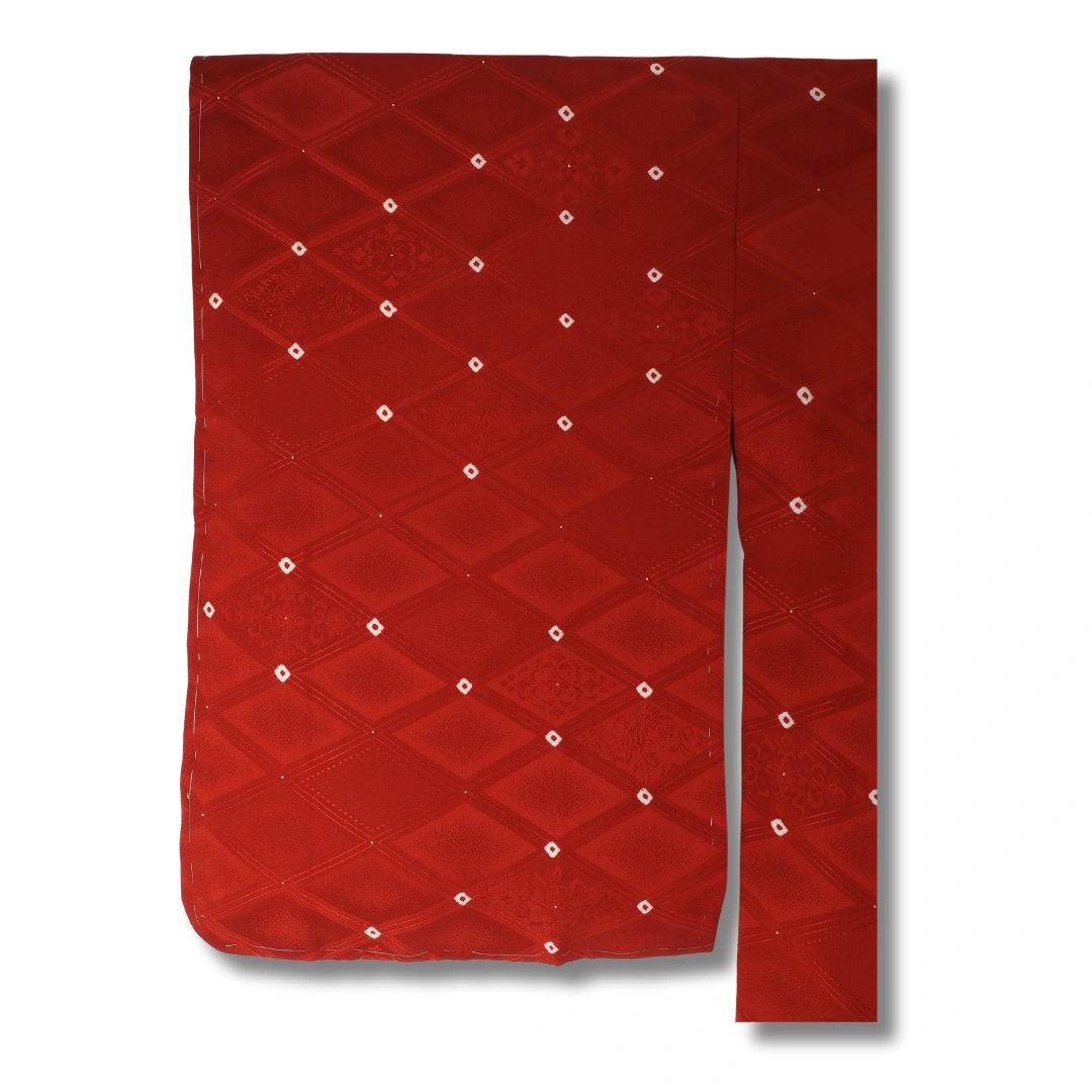 Vintage Damen Michiyuki Rot mit Blumenmuster