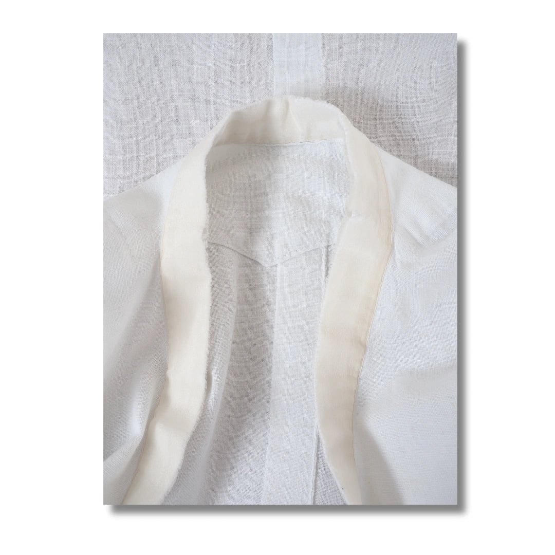 Vintage Damen Hada-Juban Weiß (Kimono-Unterwäsche)