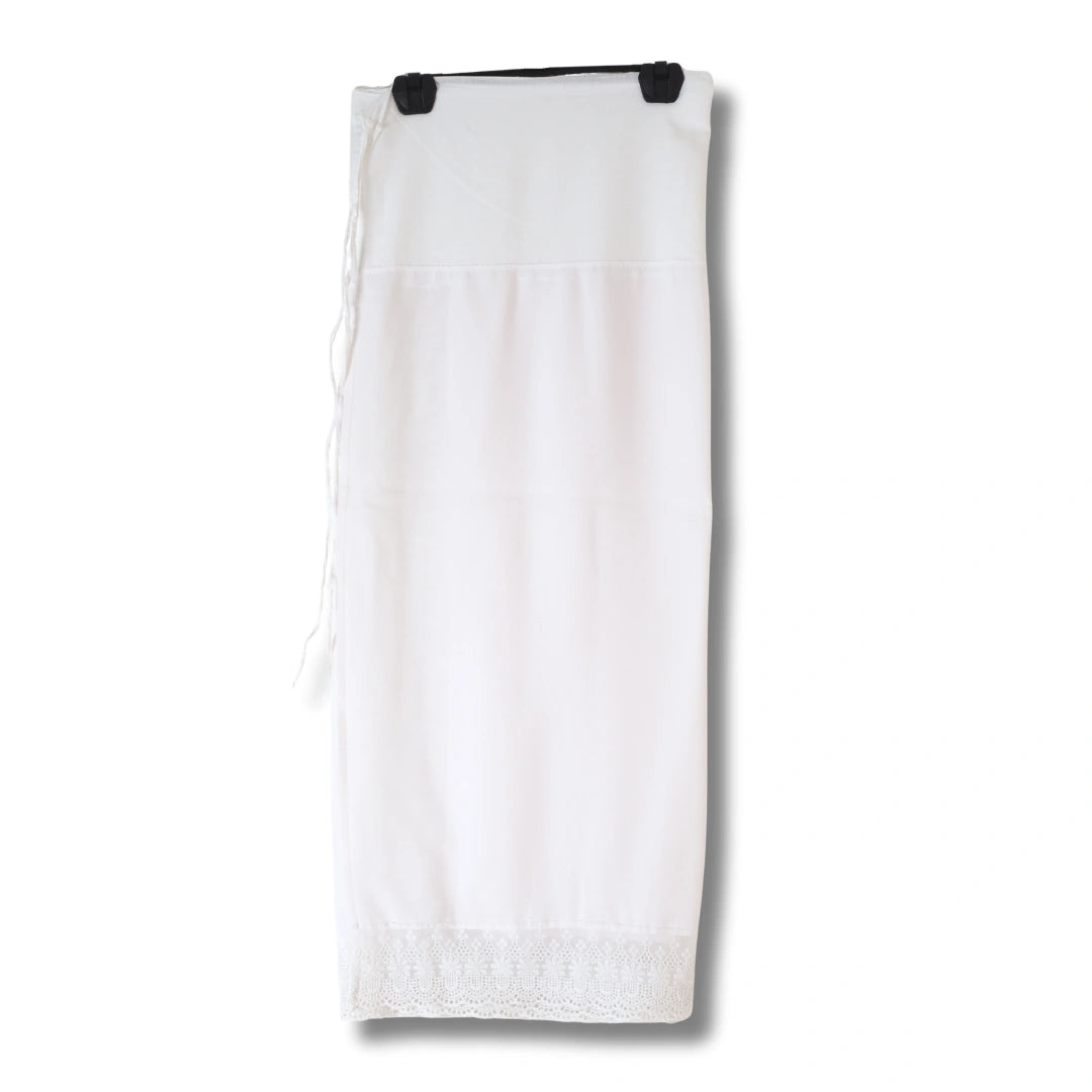 Vintage Damen Susoyoke Weiß – Kimono-Unterrock mit Spitze