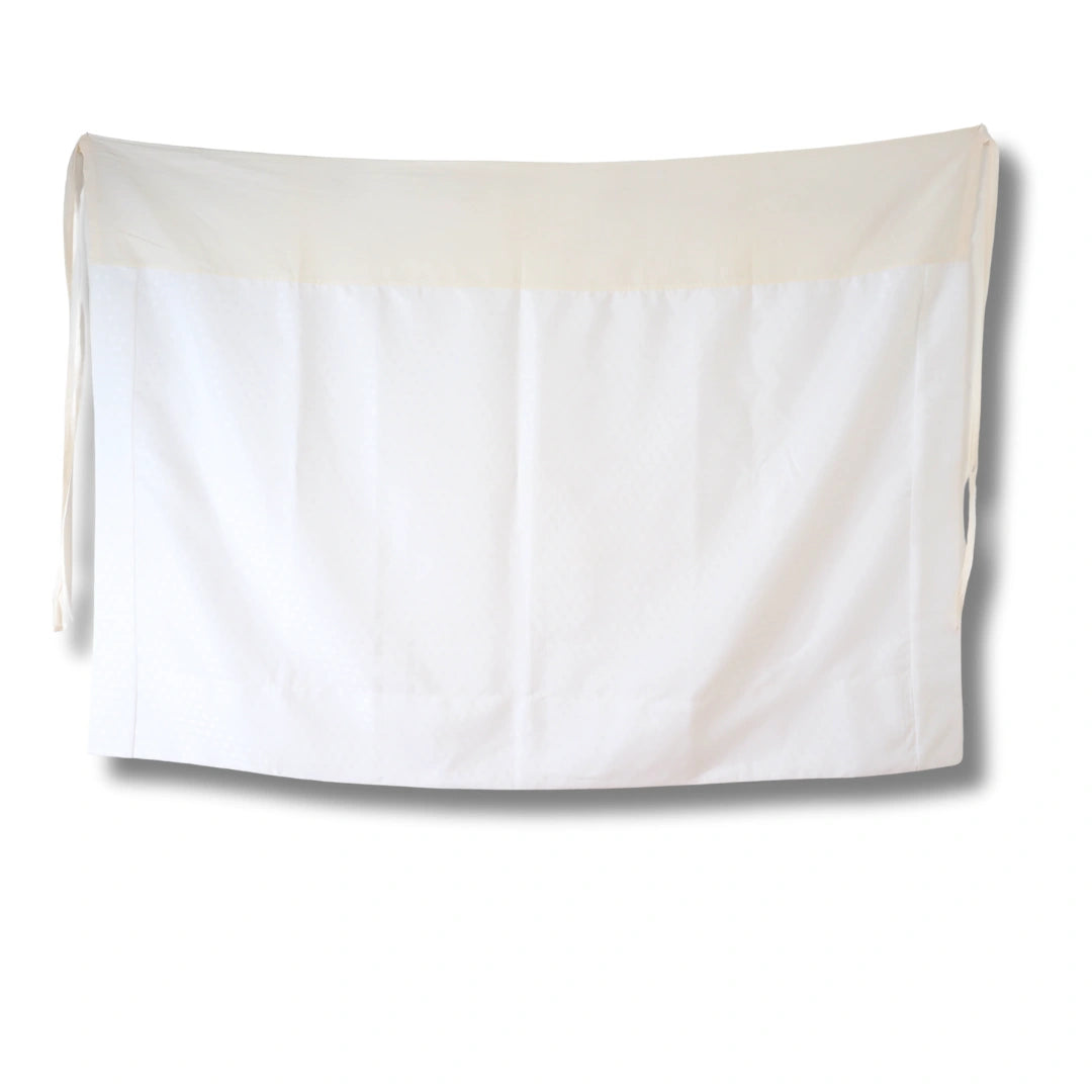 Vintage Damen Vintage Juban/Wickelrock weiß mit Sternenmuster
