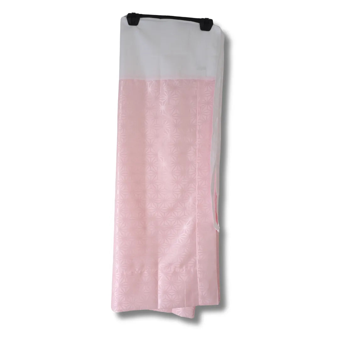 Vintage Susoyoke Wickelrock rosa weiß Vorderansicht