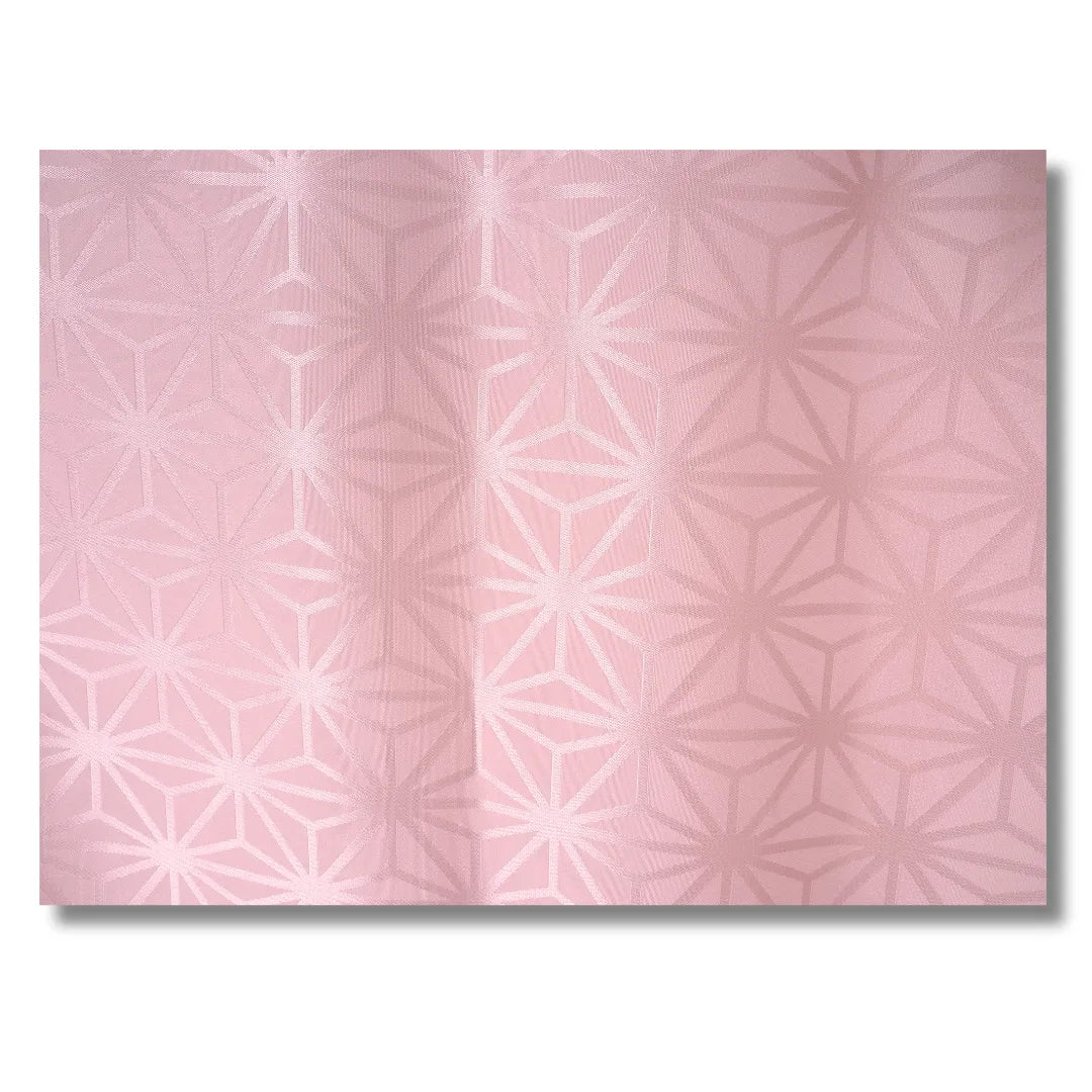 Nahaufnahme geometrisches Muster in rosa weiß
