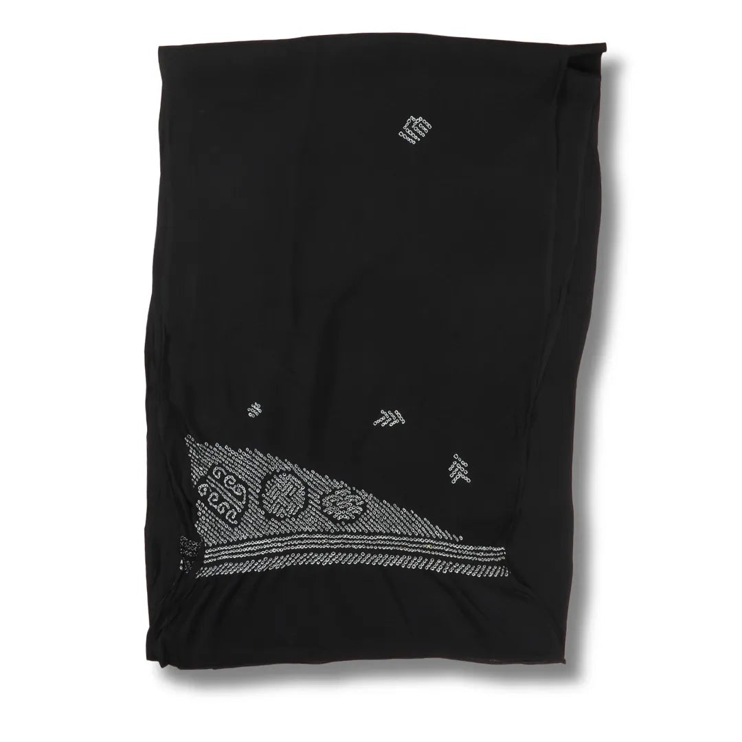 Vintage Herren Heko Obi schwarz Shibori Medaillons