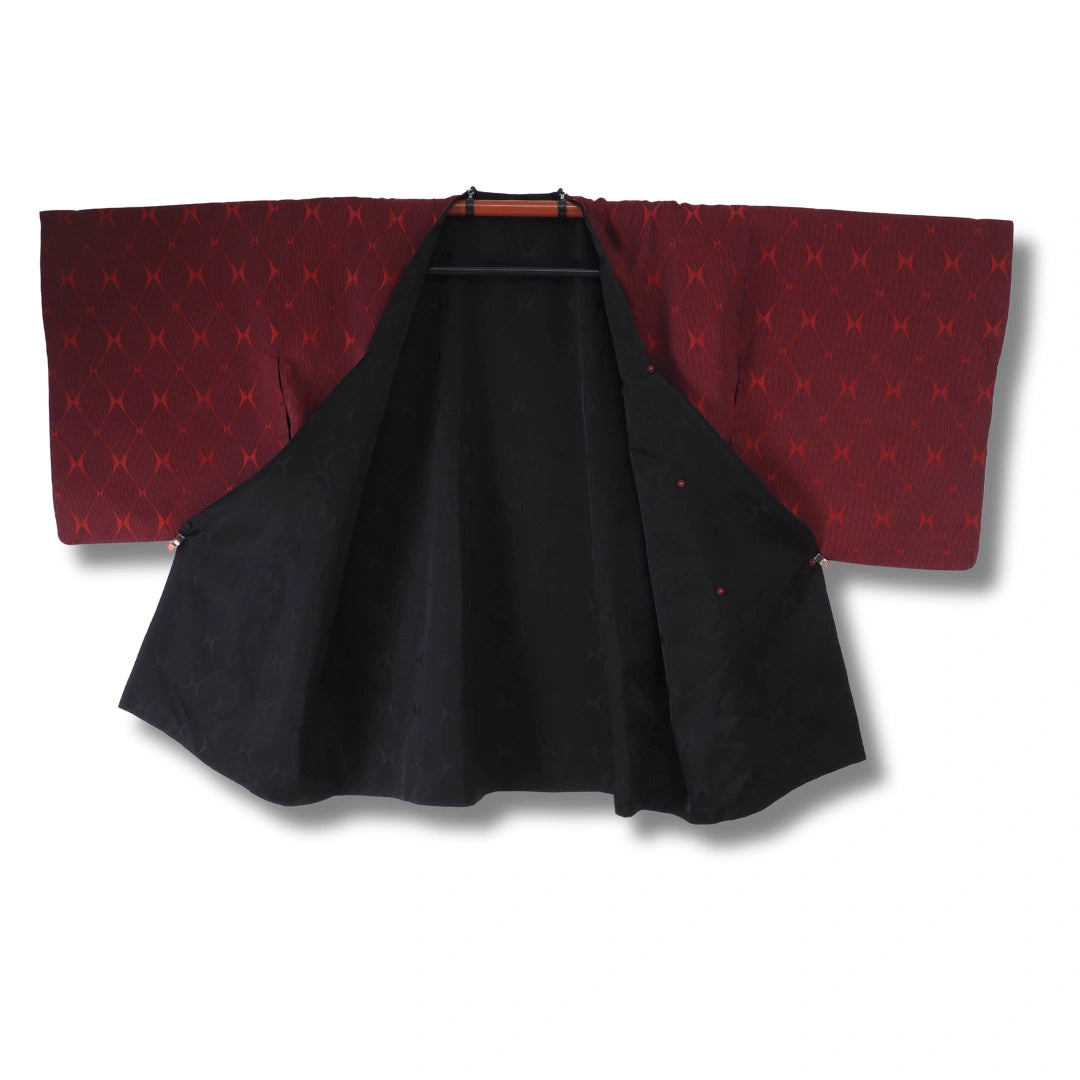 Vintage Ensemble Damen (Michiyuki & Wickelrock) Dunkelrot