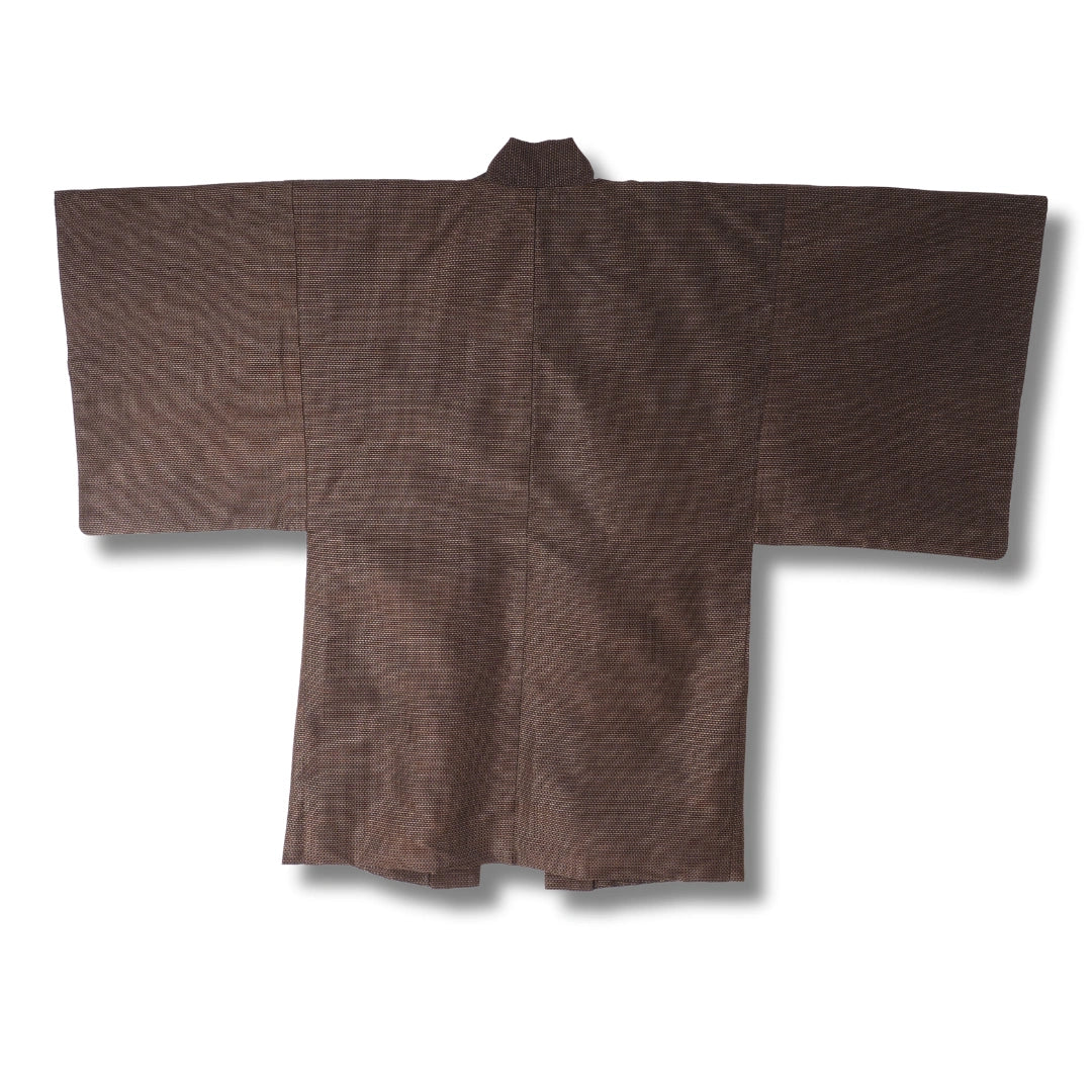 Vintage Herren Ensemble (Kimono & Haori Set) – Braun