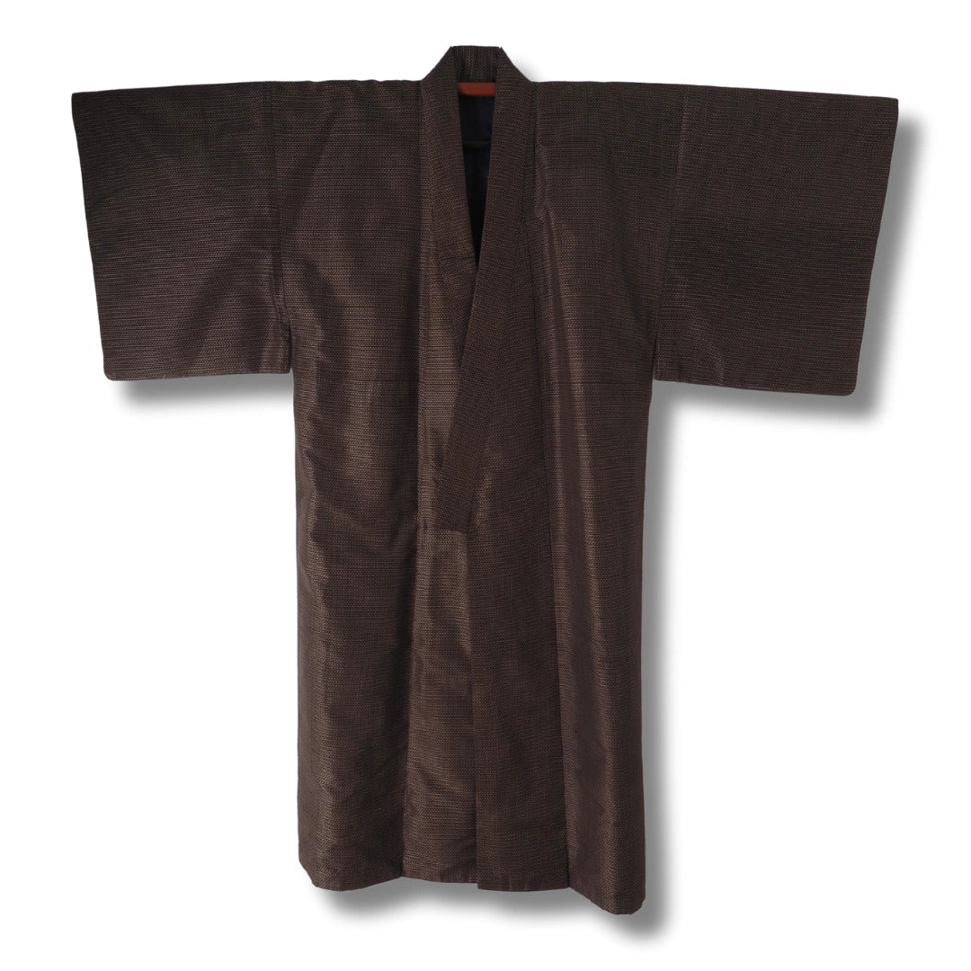 Vintage Herren Ensemble (Kimono & Haori Set) – Braun