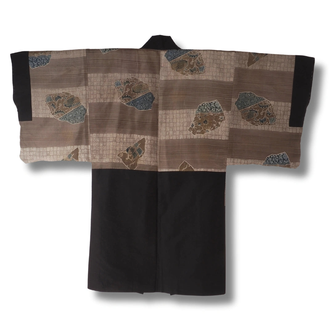 Vintage Herren Haori dunkelbraun