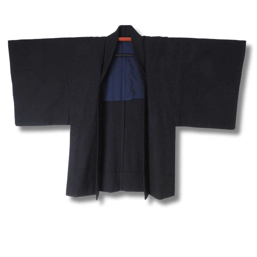Vintage Herren Haori dunkelblau – einfarbig