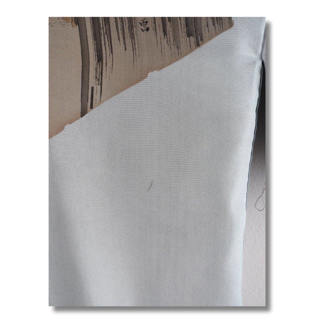 Vintage Herren Juban hellblau mit Fuji Shibori