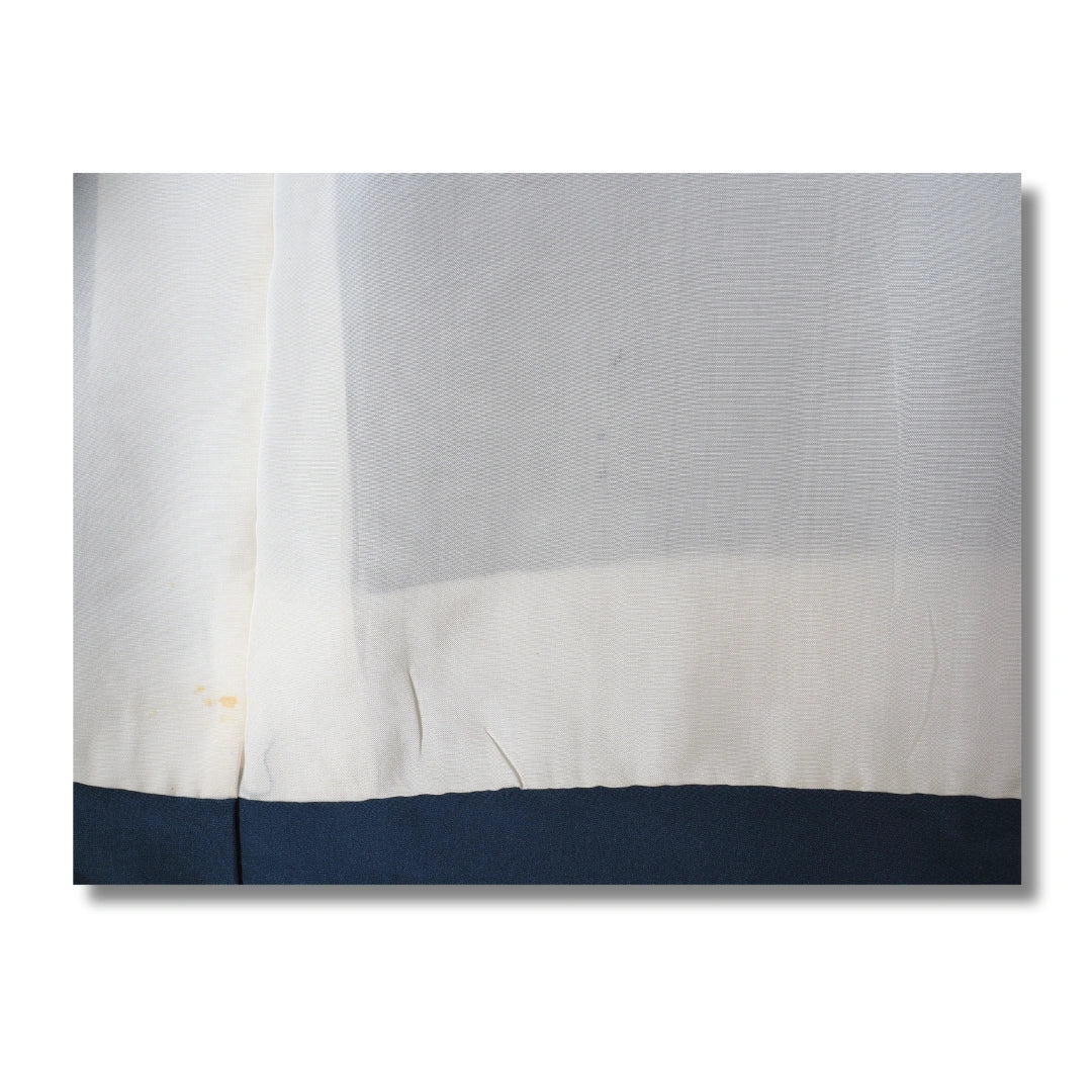Vintage Herren-Juban Hellblau mit traditionellem Motiv