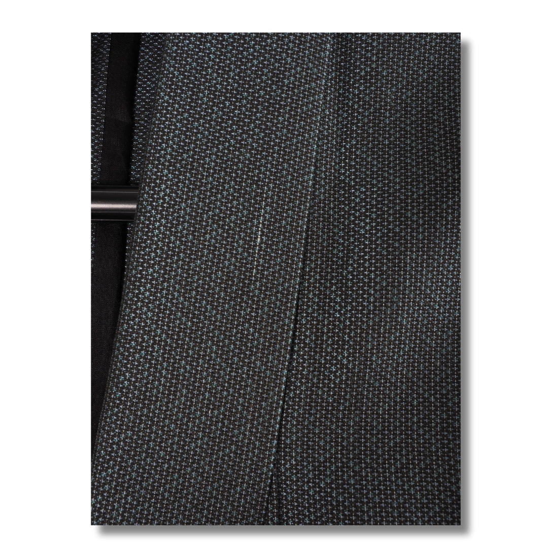 Vintage Herren Kimono Grau mit feinem Muster