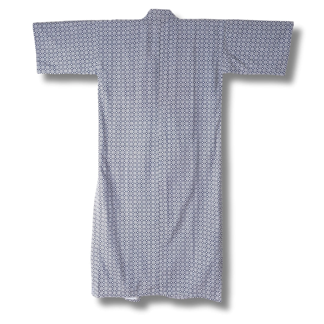 Vintage Nemaki Yukata Blau-Weiß Baumwolle