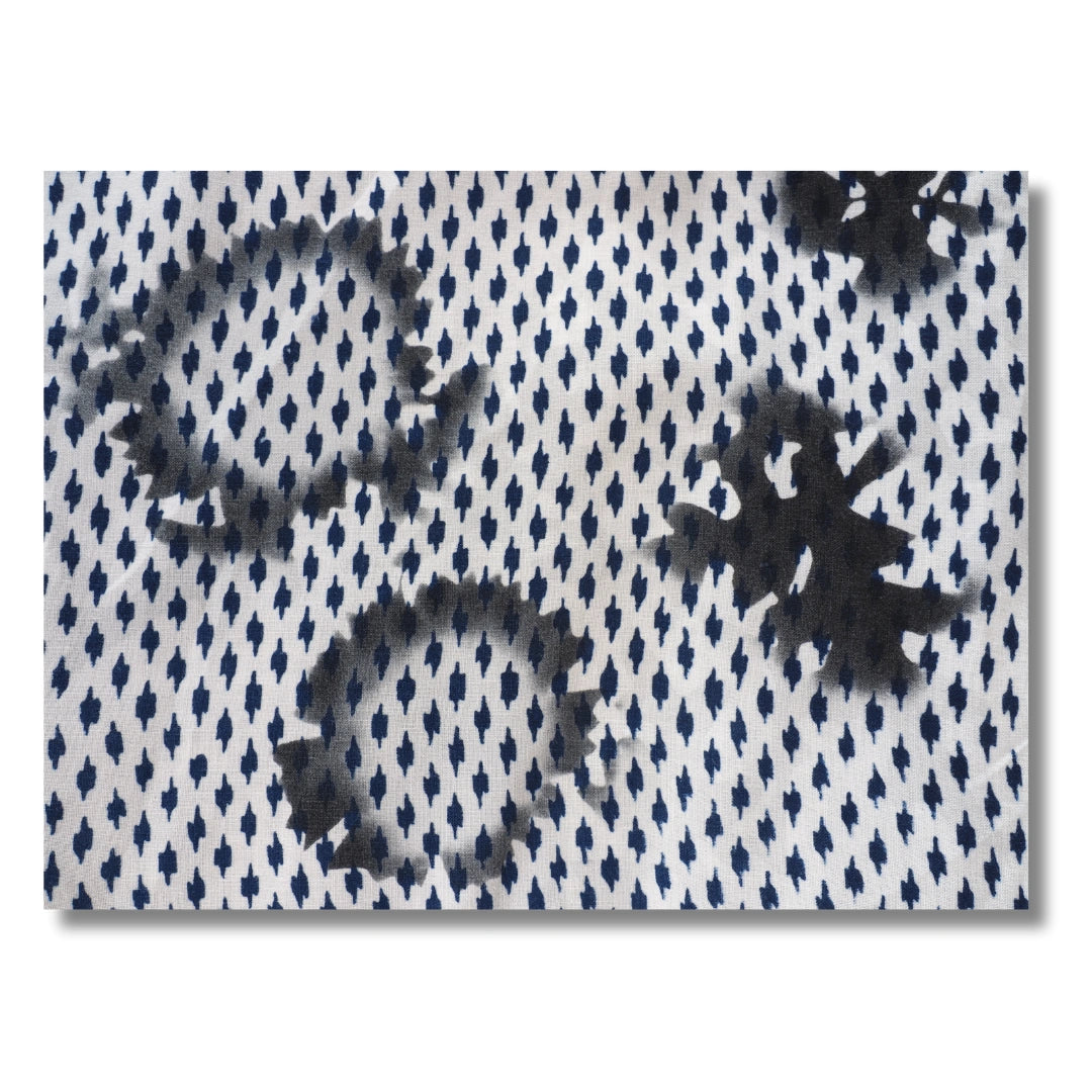 Vintage Herren Yukata Blau-Weiß
