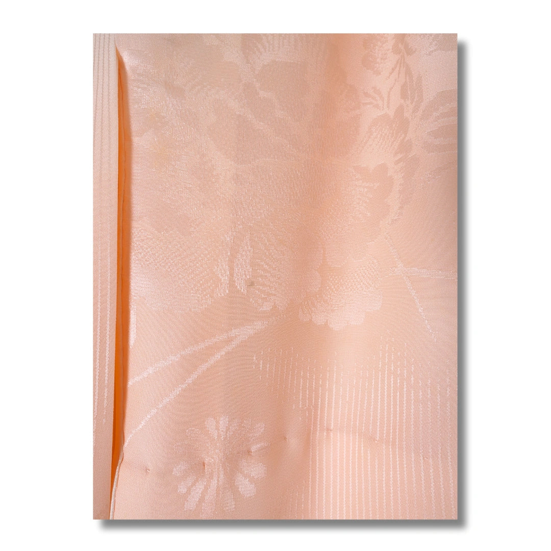 Vintage Kinder-Furisode-Juban Rosa mit Blumenmuster (Größe 128–140)