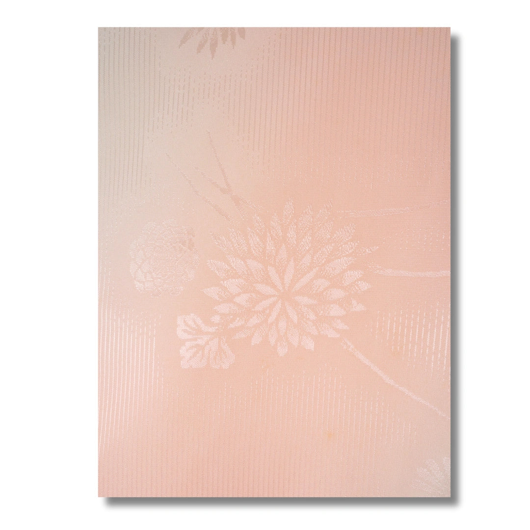 Vintage Kinder-Furisode-Juban Rosa mit Blumenmuster (Größe 128–140)