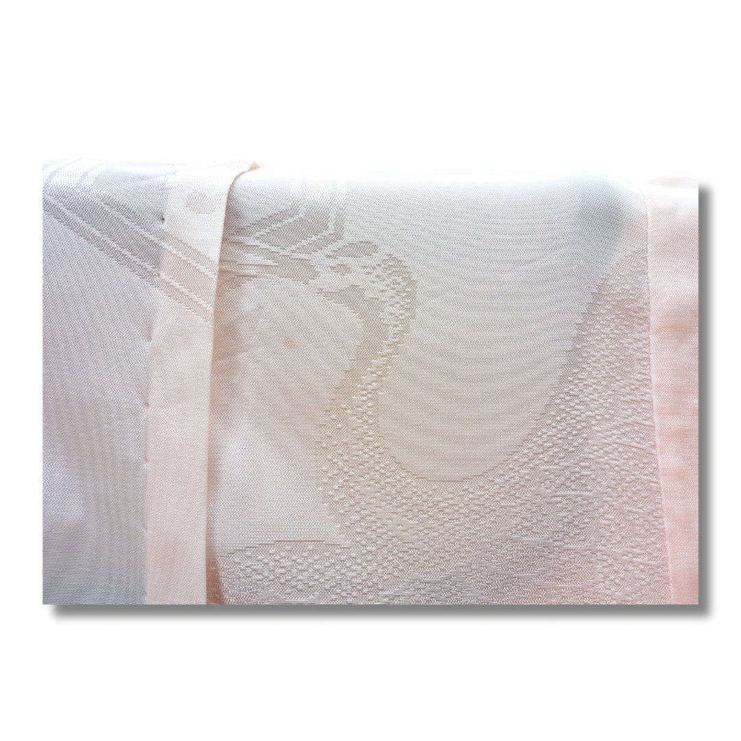 Vintage Kinder-Furisode-Juban Rosa mit Blumenmuster (Größe 134–140)