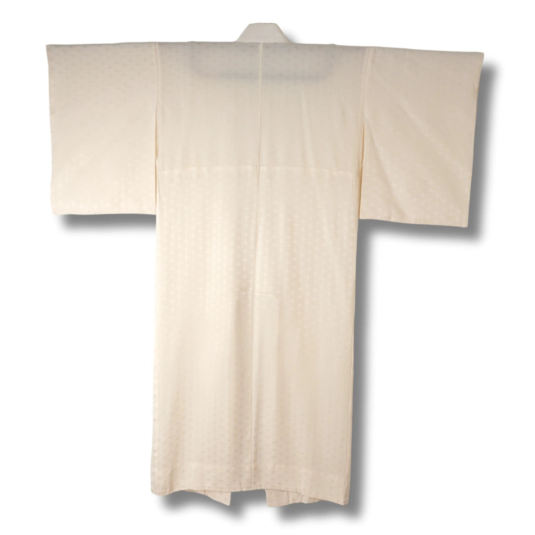 Vintage Damen Naga Juban creme mit Asanoha