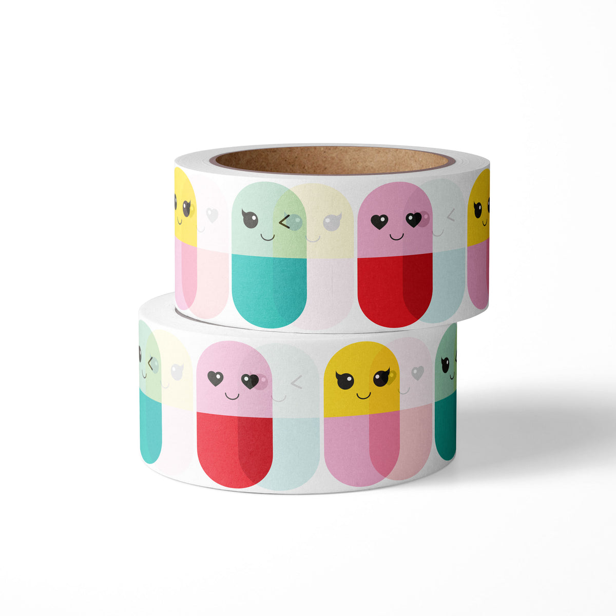 2 Washi Tape Rollen Pillen #farbe_Glückliche Pillen