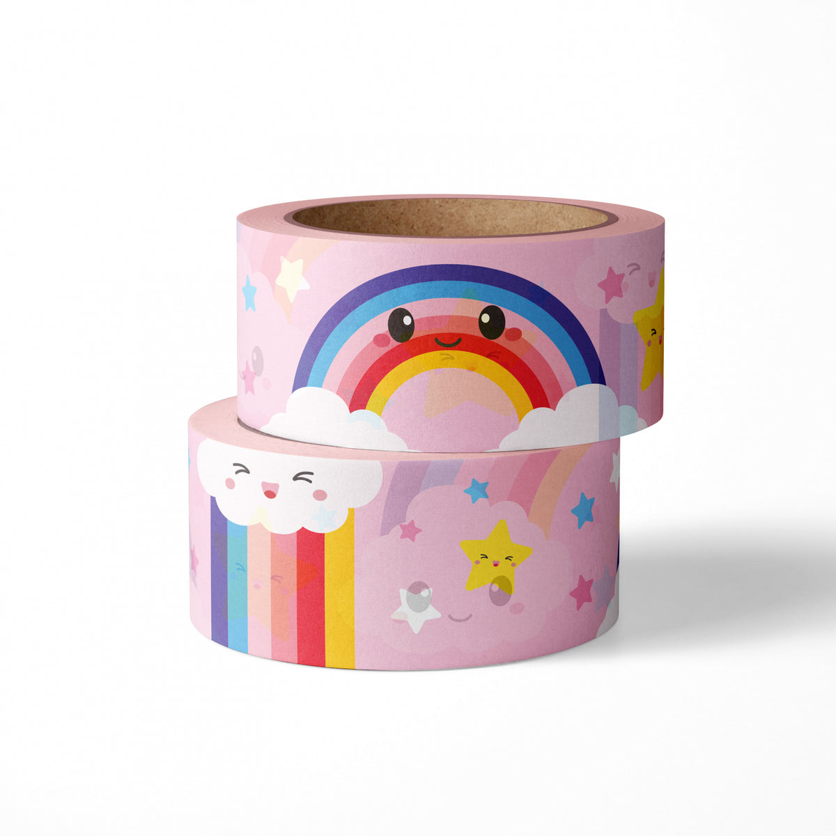2 Washi Tape Rollen Wolken und Regenbogen #farbe_Wolken Regenbogen