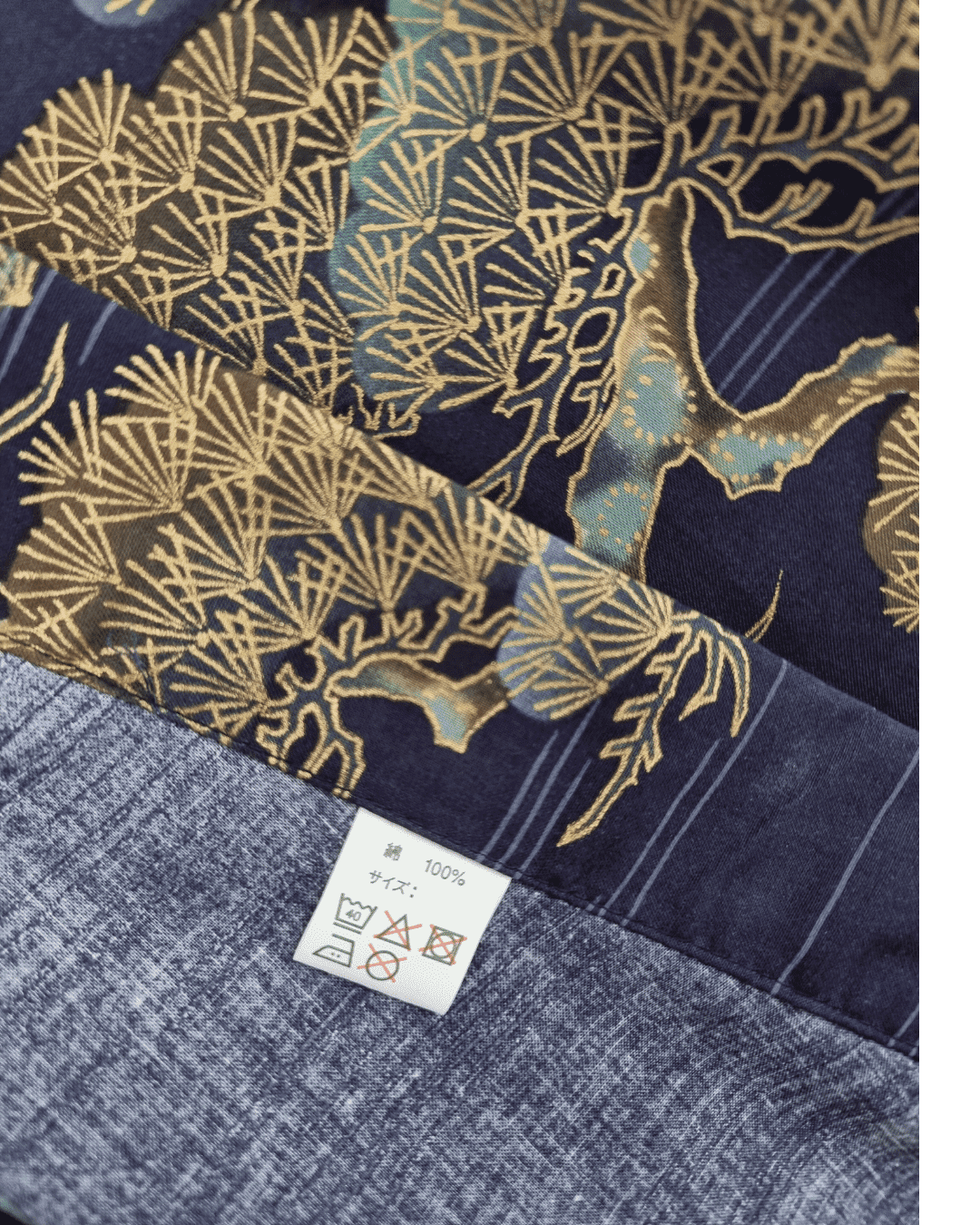 Yukata Damen Kranich blau inkl. Obi