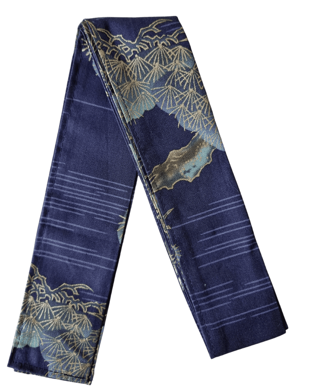 Yukata Damen Kranich blau inkl. Obi