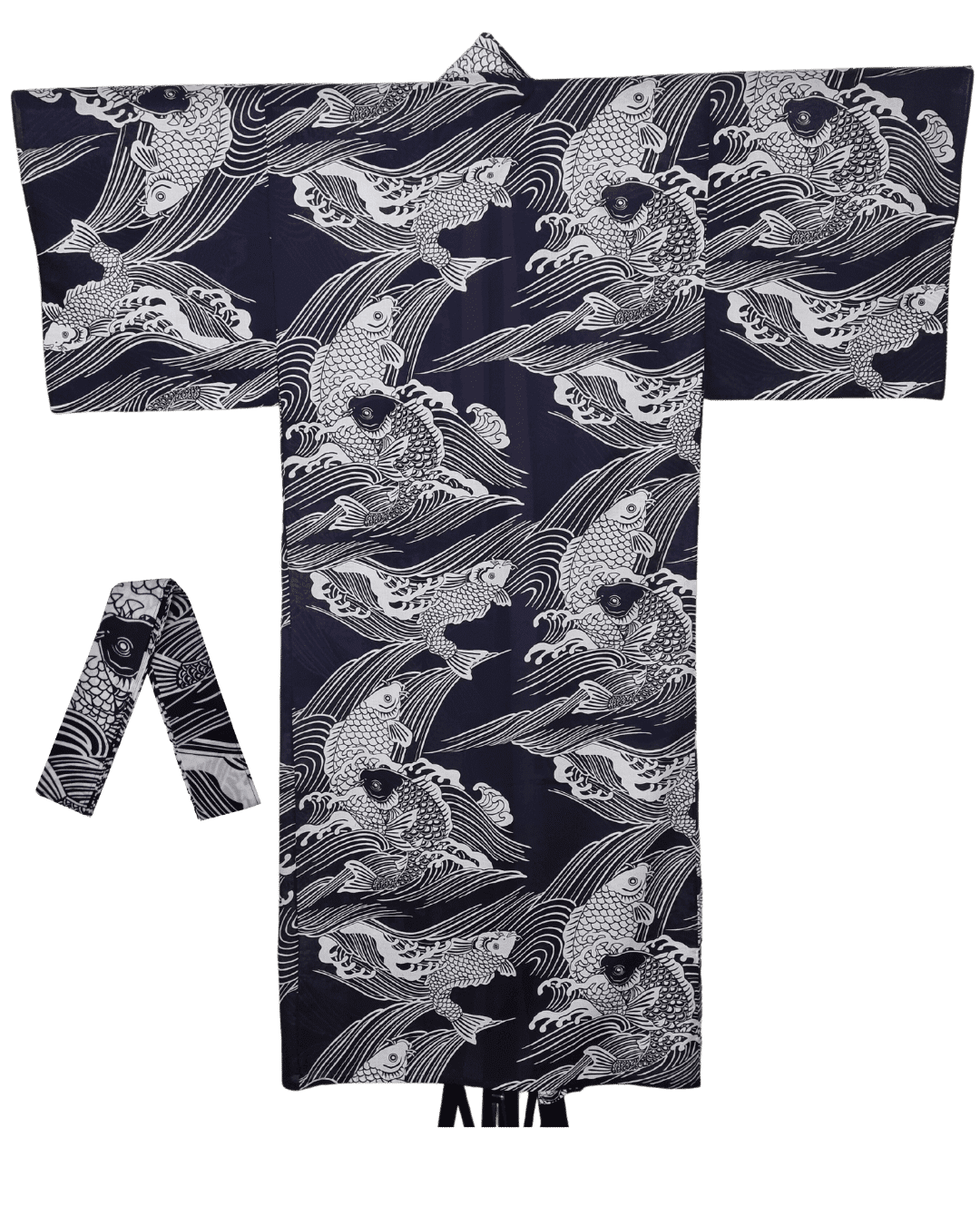 Yukata Herren Koi inkl. Obi