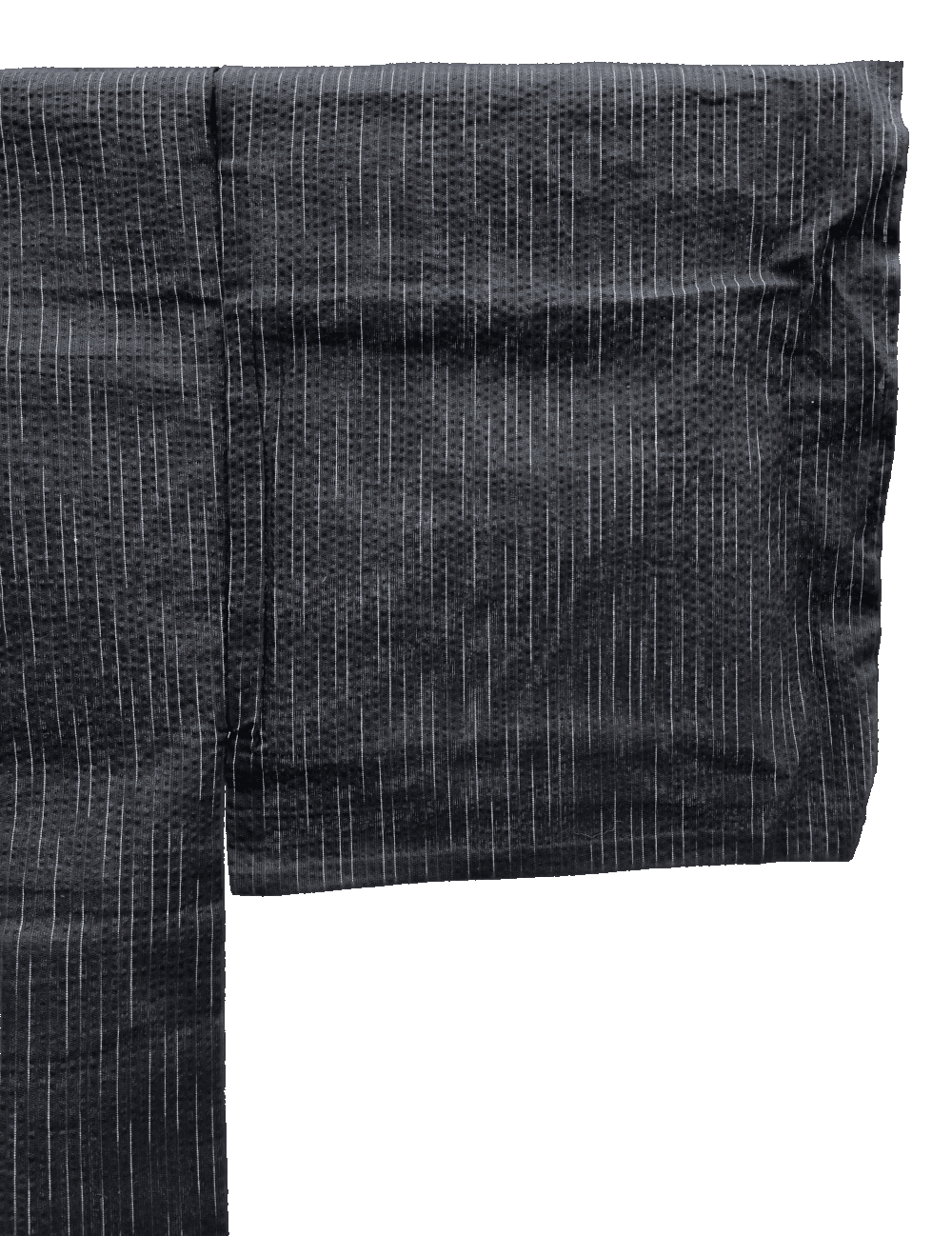 Herren Yukata - Schwarz mit Nadelstreifen
