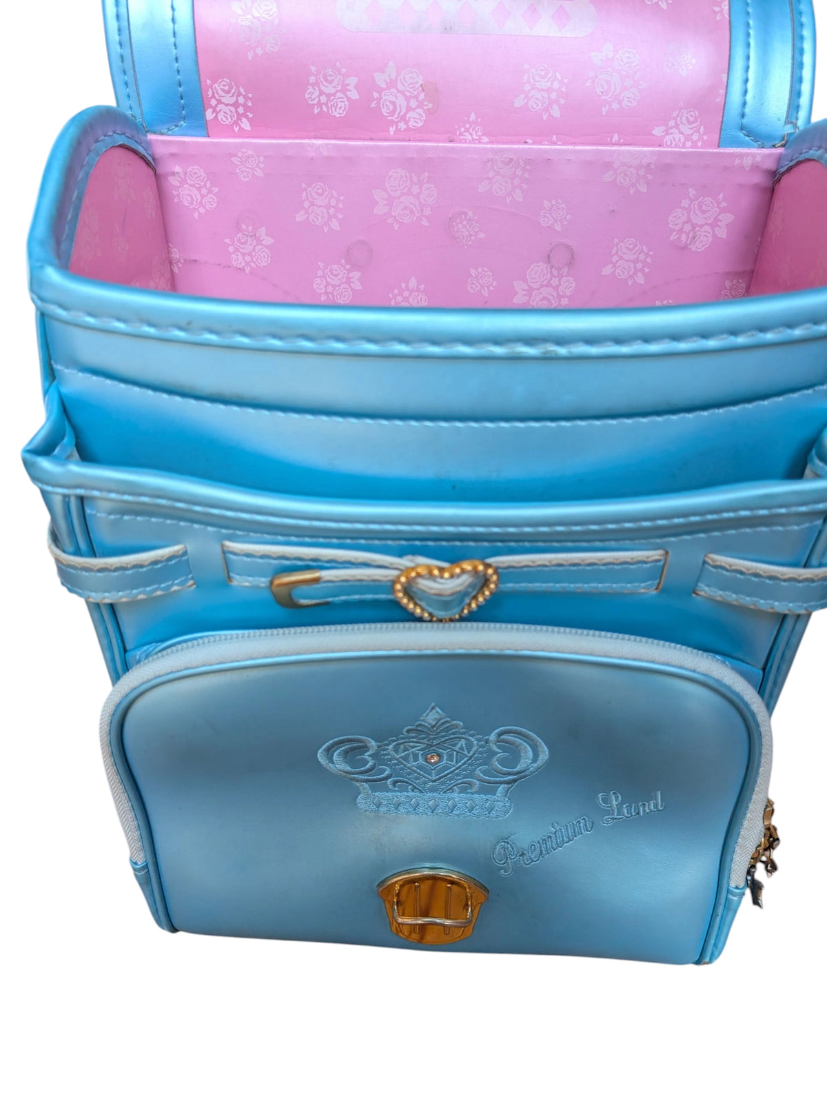 vintage - japanischer Rucksack randoseru hellblau #farbe_Hellblau
