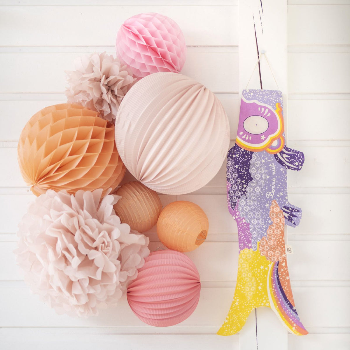 Koinobori Größe S Galaxy Hase mit leuchtender Tinte #farbe_Galaxy