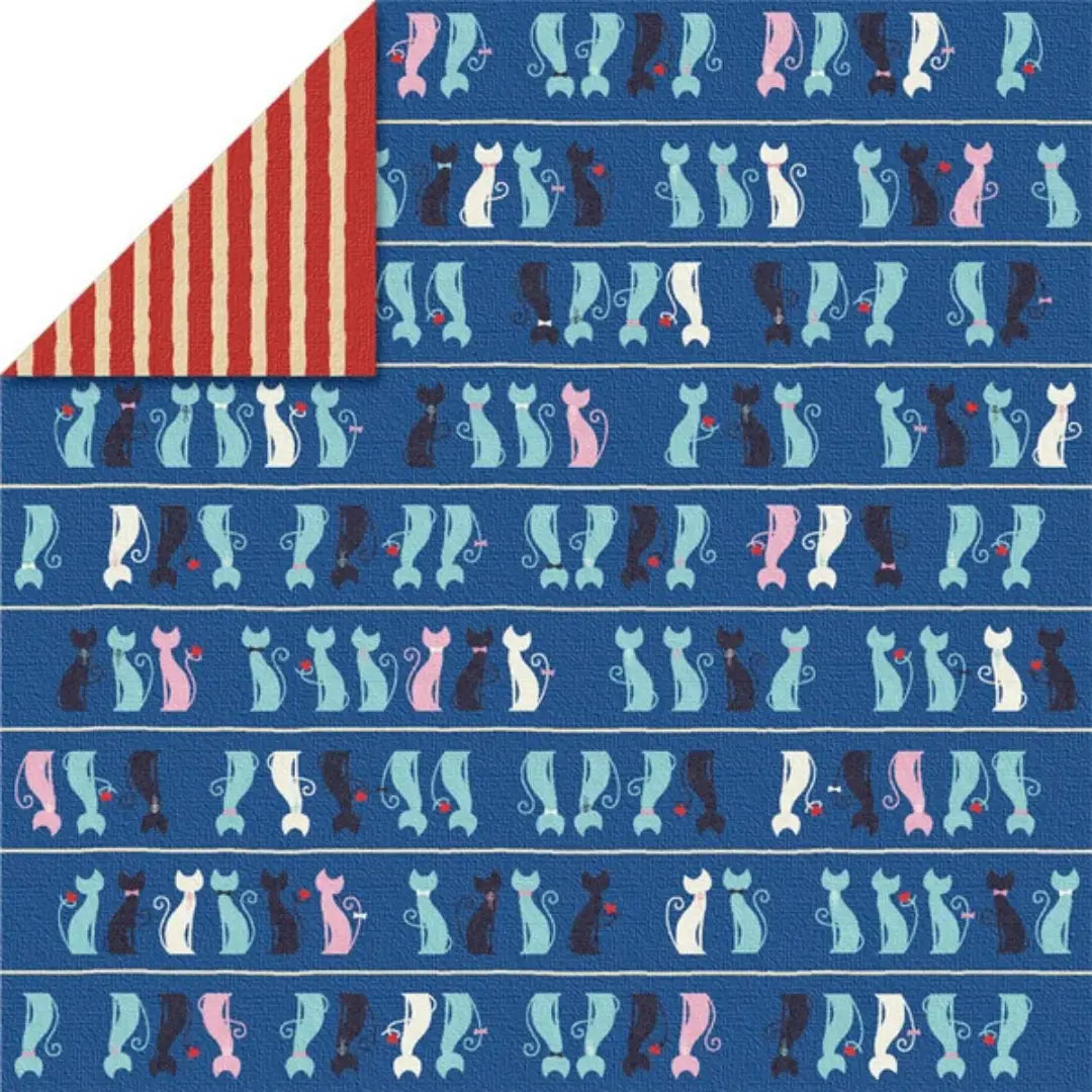 Katzen Chiyogami Origami-Papier