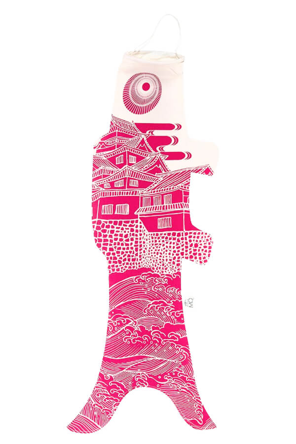 Koinobori Größe S Ôshiro in Rosa #farbe_Rosa