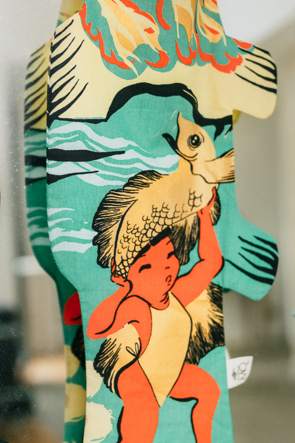 Koinobori Kintaro Größe S im Detail #farbe_Kintarō