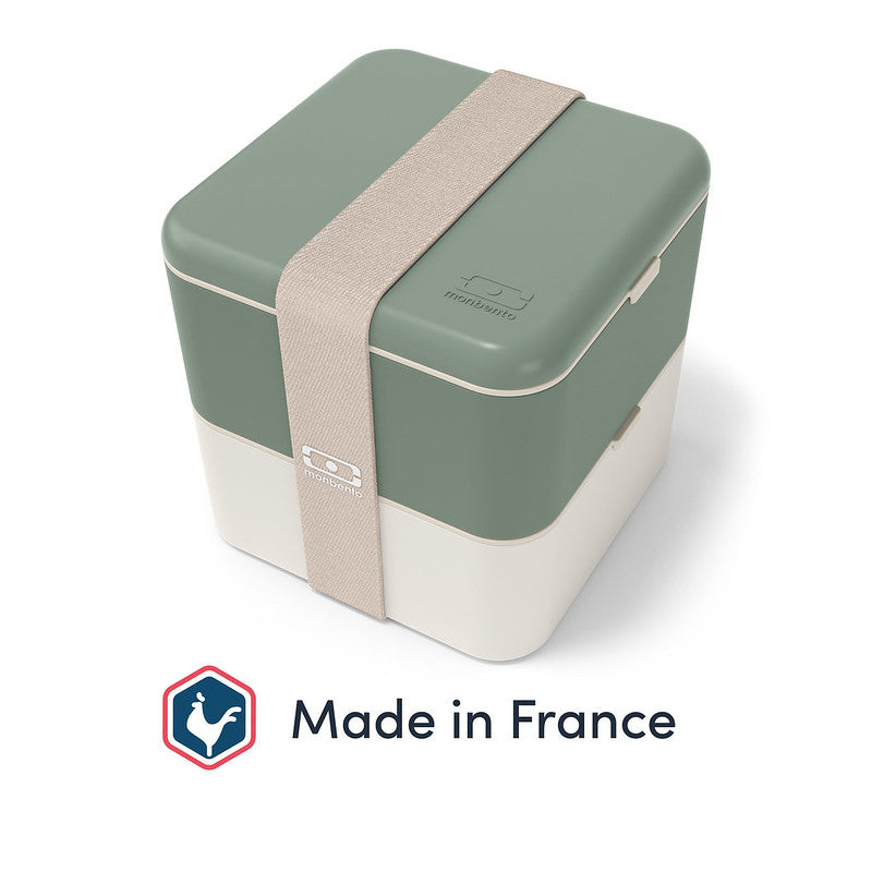 monbento Square Bento Box Grün seitlich #farbe_Grün
