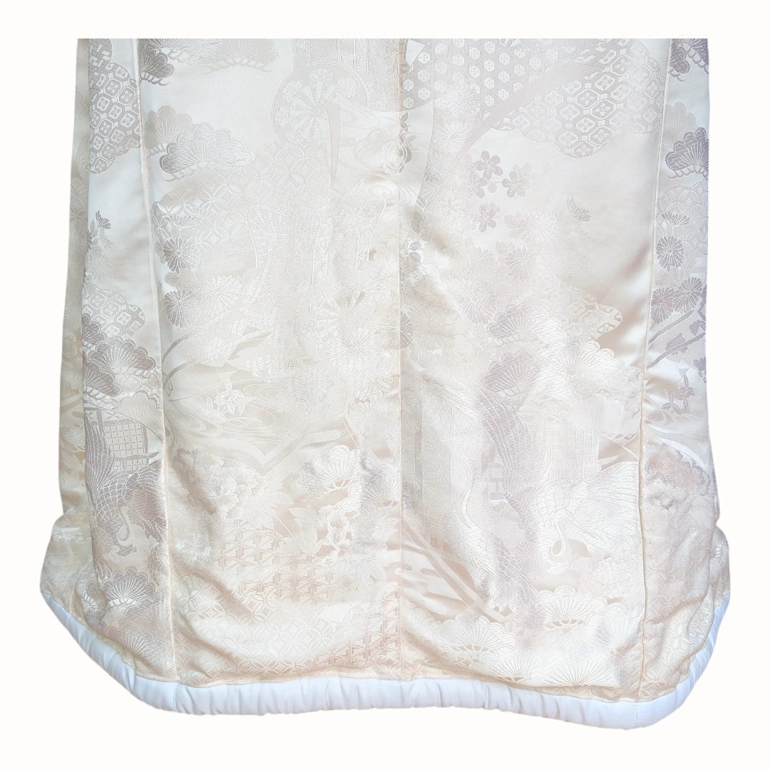 Vintage Iro-Uchikake Kimono weiß
