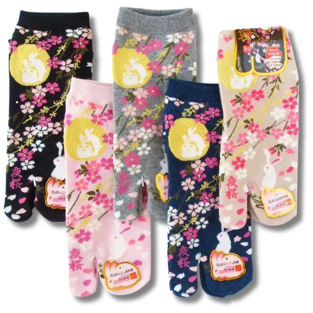 kurze Tabi Socken Zehensocken Mondhase 36-39