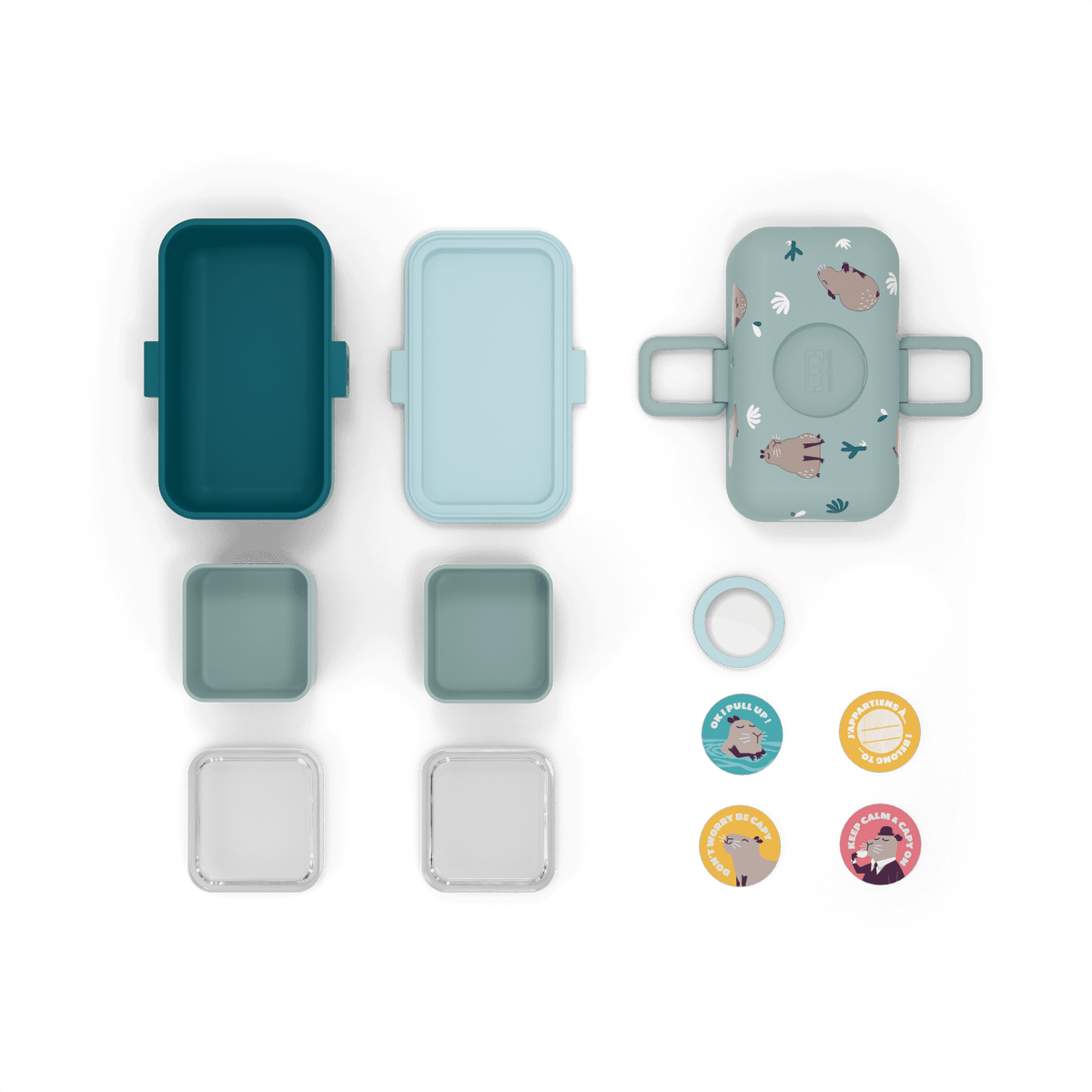 Monbento Tresor Bento Box für Kinder Capybara Meerschweinchen #farbe_Meerschweinchen