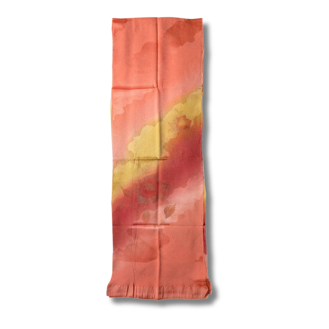 Obiage aus Seide Fabrverlauf florale Muster