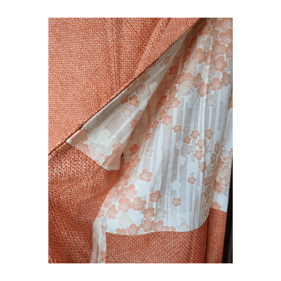 Vintage Haori Damen Blumenmuster ungetragen