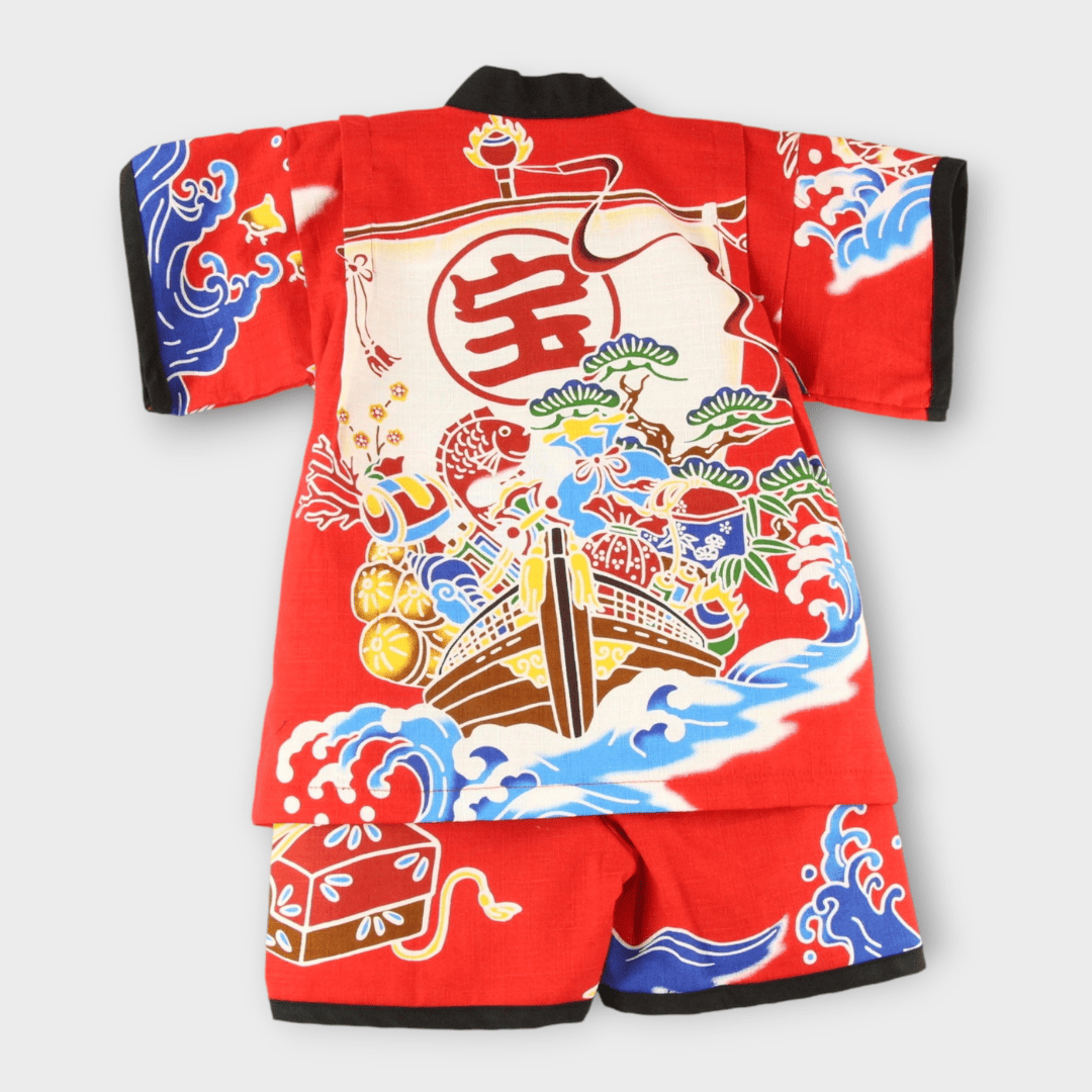 Jinbei Kinder rot Schiff 92-98