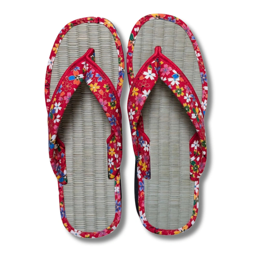 Damen Zori Flip Flops Rot 36 und 37