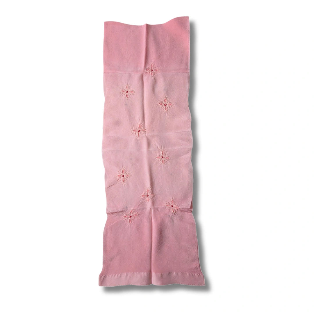 Obiage aus Seide Rosé Shibori