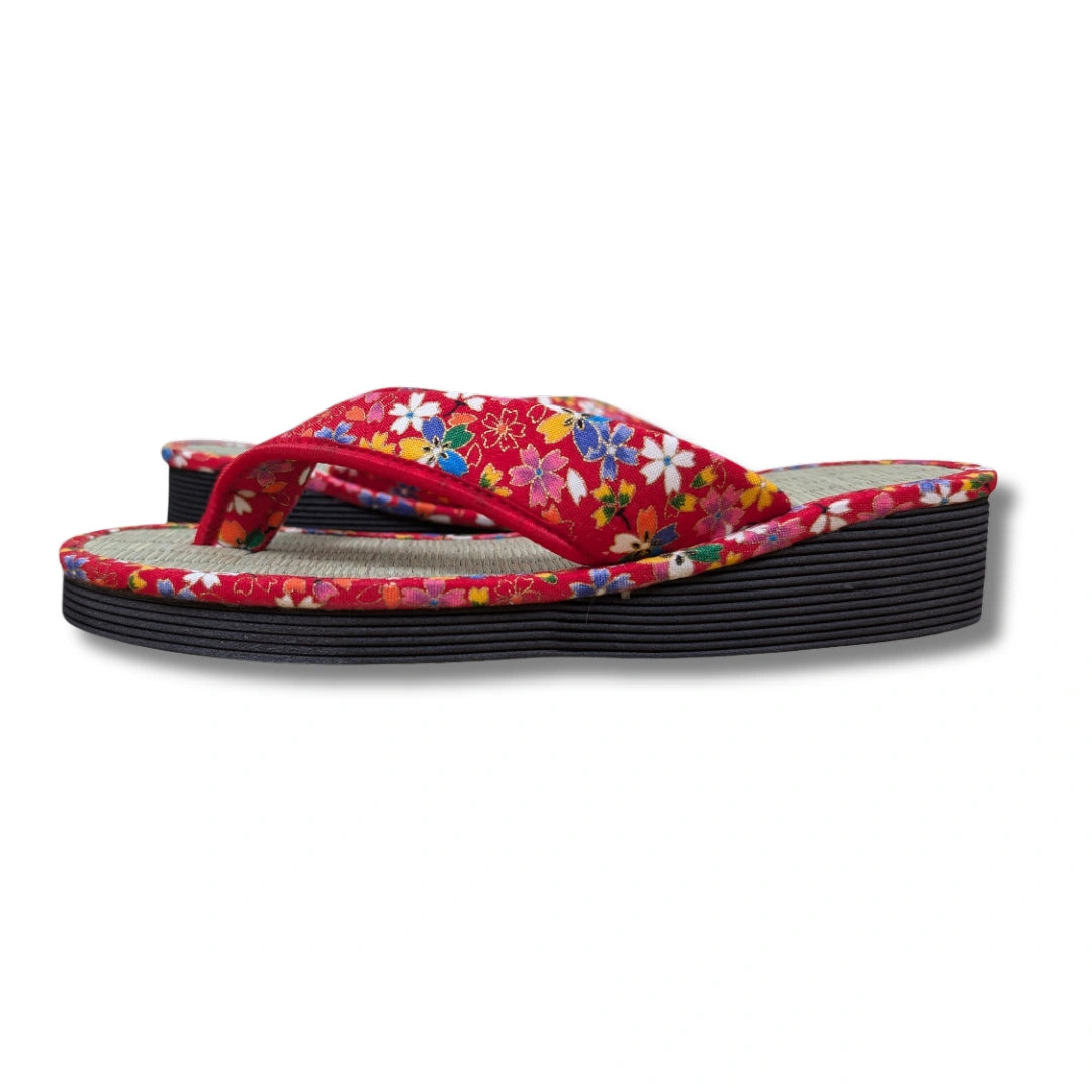Damen Zori Flip Flops Rot 36 und 37