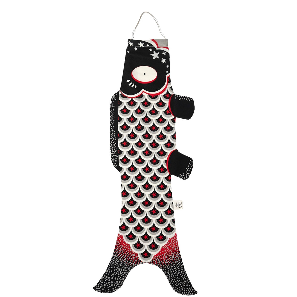 Koinobori Schwarz Sterne Größe S #farbe_Schwarz