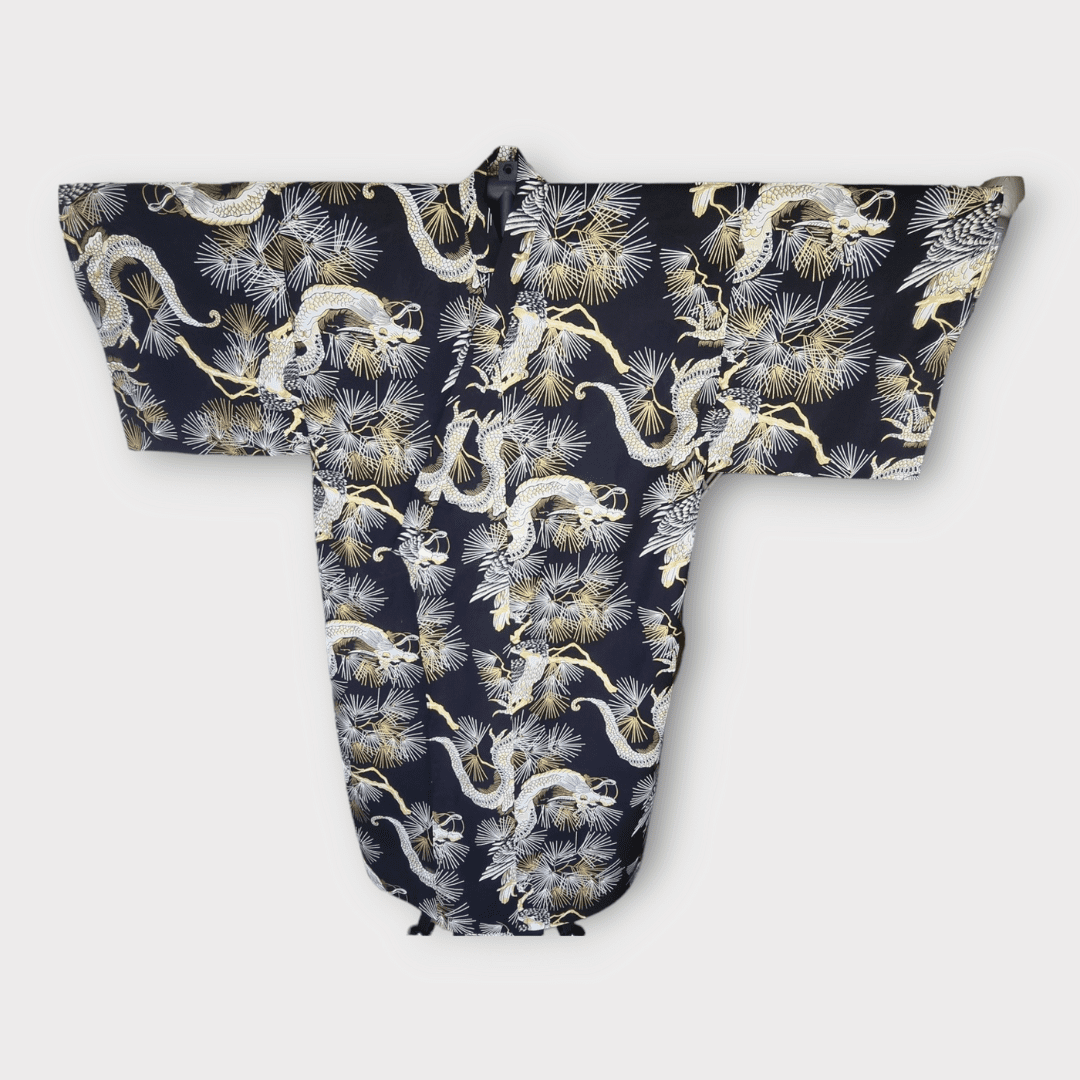Yukata Herren Drache und Adler inkl. Obi