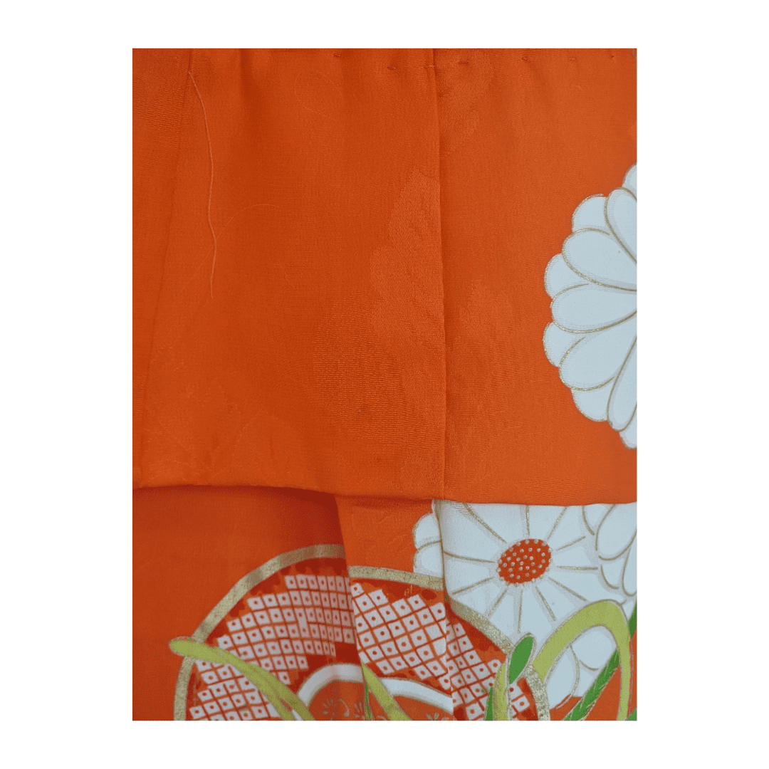 Vintage Furisode Kimono Kinder Trommel Gr. 86 / 116