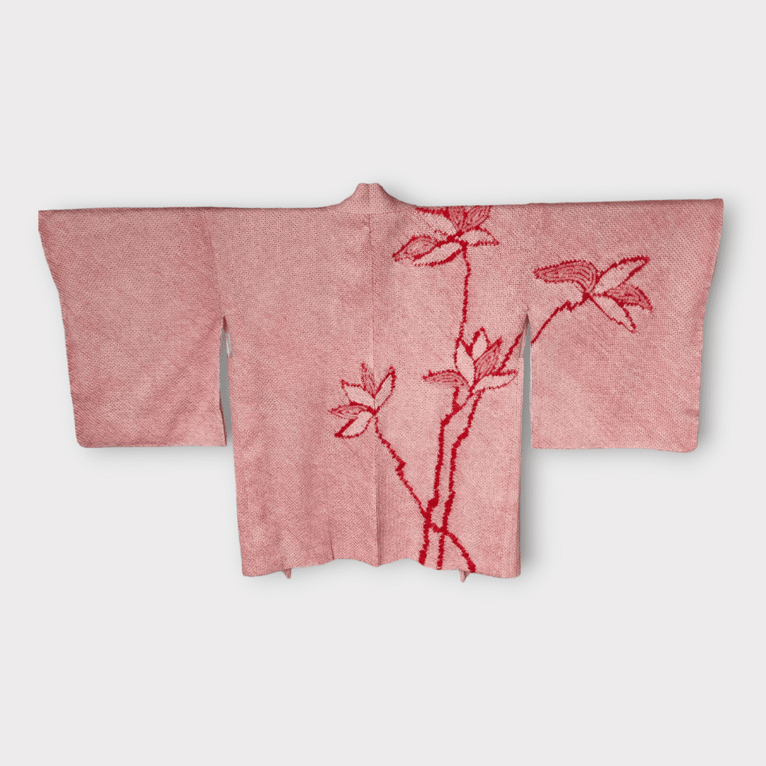 Vintage Haori Damen Shibori mit Blüten