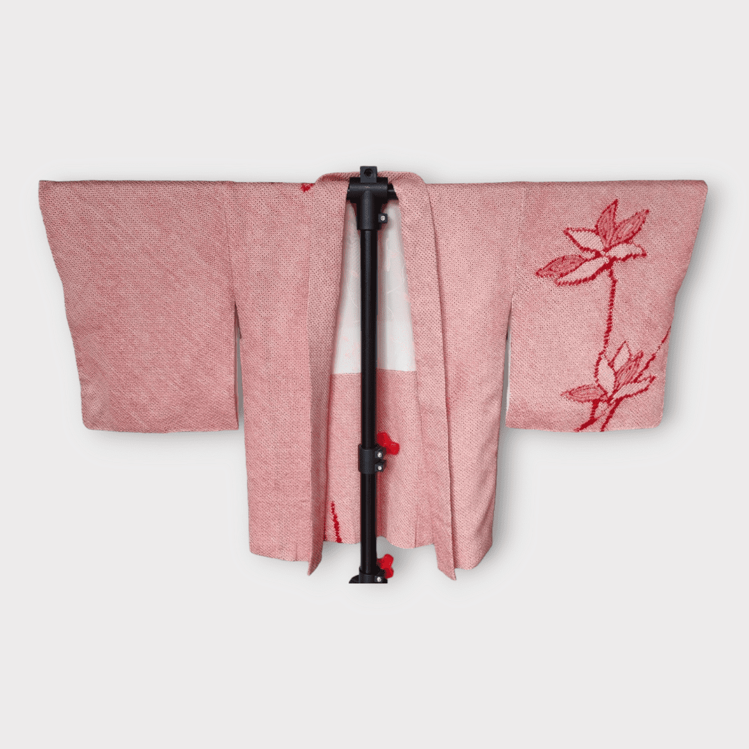 Vintage Haori Damen Shibori mit Blüten